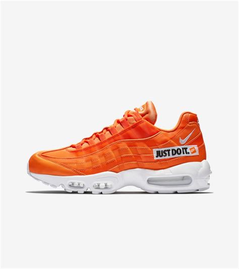 nike air max 95 se jdi trainer white black orange|Nike Air Max 95 Just Do It Pack Orange Men's .